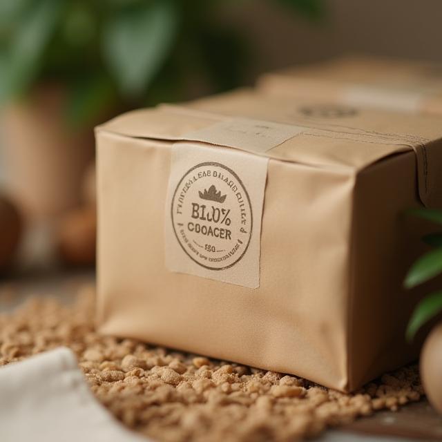 Boxes made from recycled materials with Timeless Edge logo stamp